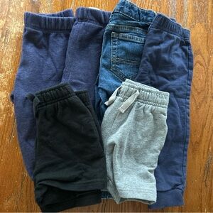 Cat & Jack Kids Sweatpants & Joggers Set - Black, Gray, Blue, Denim 18m